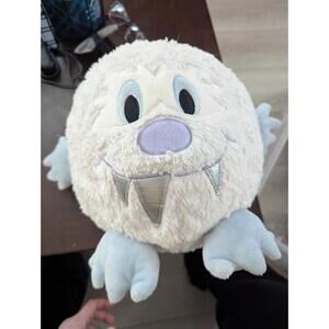 Disney Parks Snowman Yeti Round Plush Ball Abominable Stuffed Animal